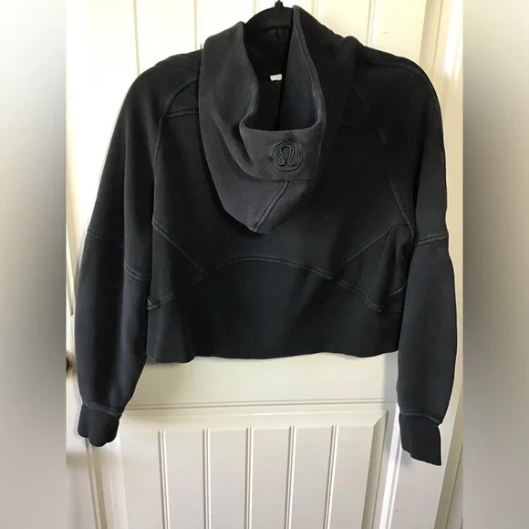 Lululemon oversized full-zip scuba black xs/s! - Picture 2 of 11